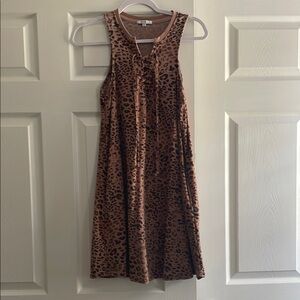 Z Supply Leopard Print Dress - Brown